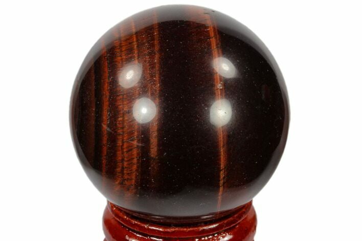 Polished Red Tiger's Eye Sphere - South Africa #116093